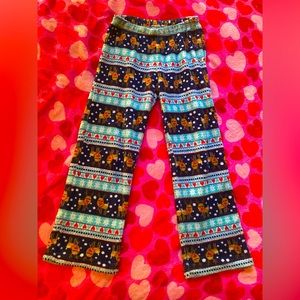 Fluffy Christmas pajama pants